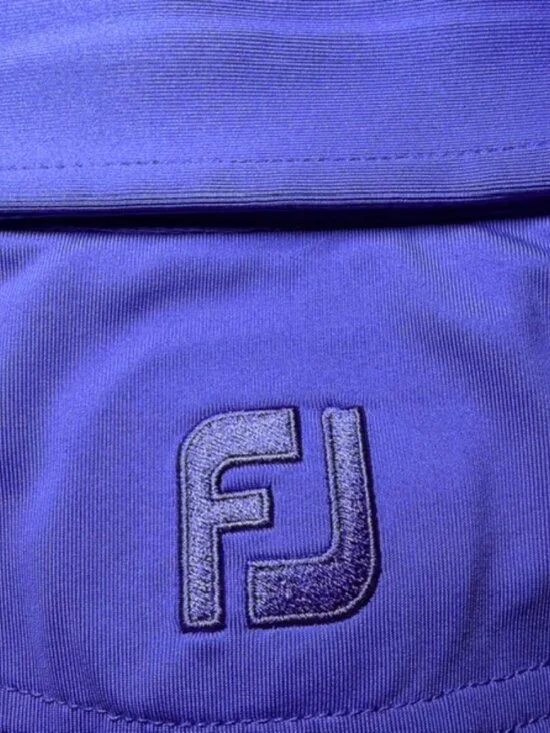 FootJoy FJ ⛳ Polo Shirt Mens Large Purple Golf Performance Stretch Short Sleeve - Picture 8 of 12